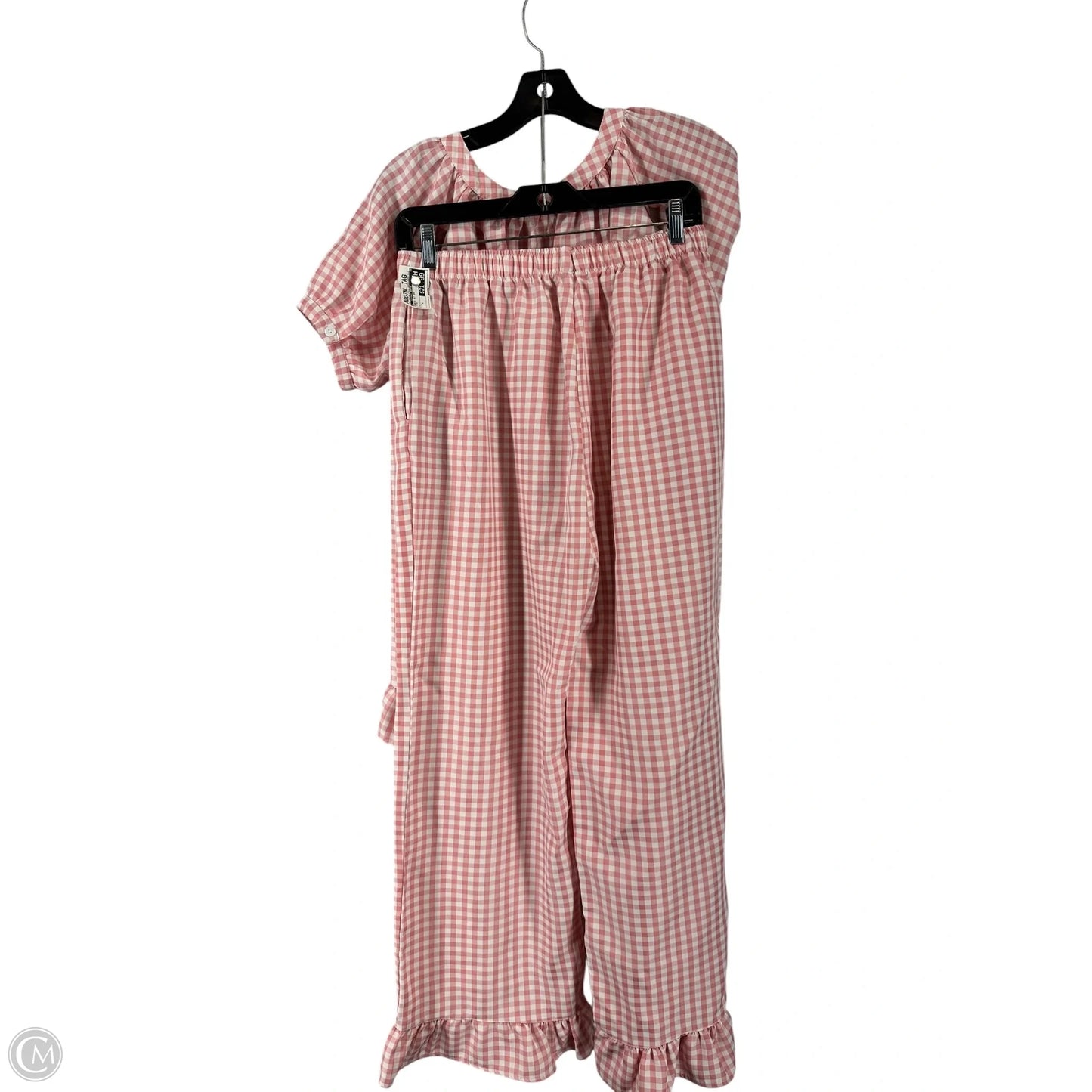 Pants Set 2pc By Clothes Mentor In Pink, Size: L