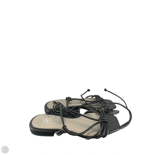 Sandals Flats By Worthington In Black, Size: 9.5