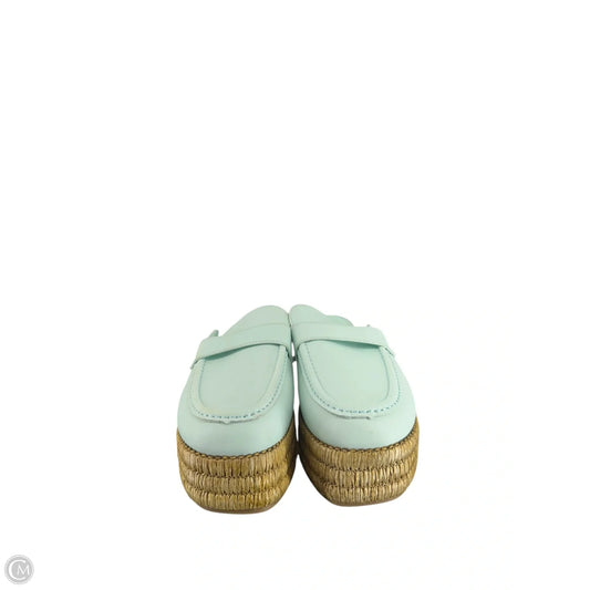 Shoes Flats By Clothes Mentor In Teal, Size: 8