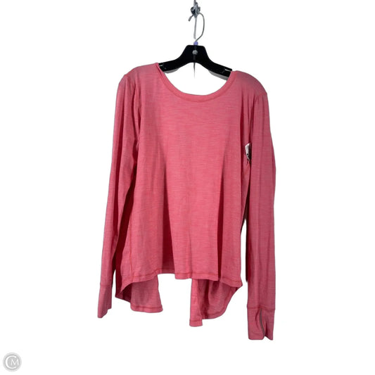 Top Long Sleeve By Lululemon In Pink, Size: 6