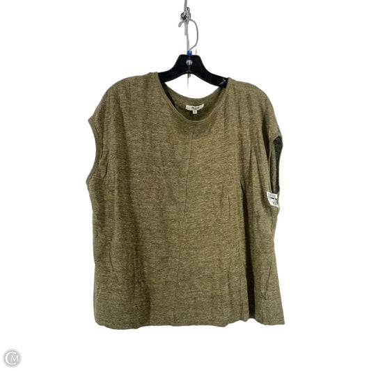 Top Sleeveless By Madewell In Green, Size: M