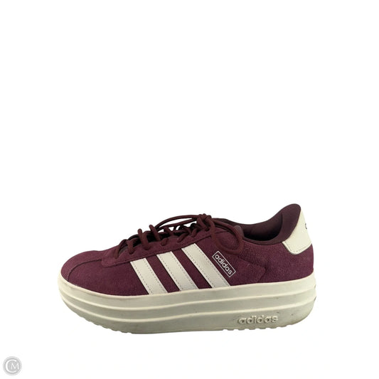 Shoes Sneakers By Adidas In Maroon, Size: 8.5
