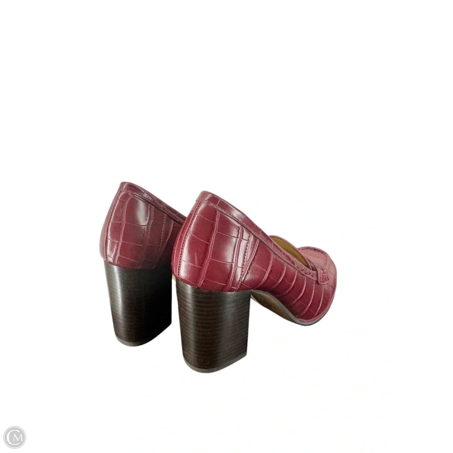 Shoes Heels Block By Michael By Michael Kors In Maroon, Size: 5