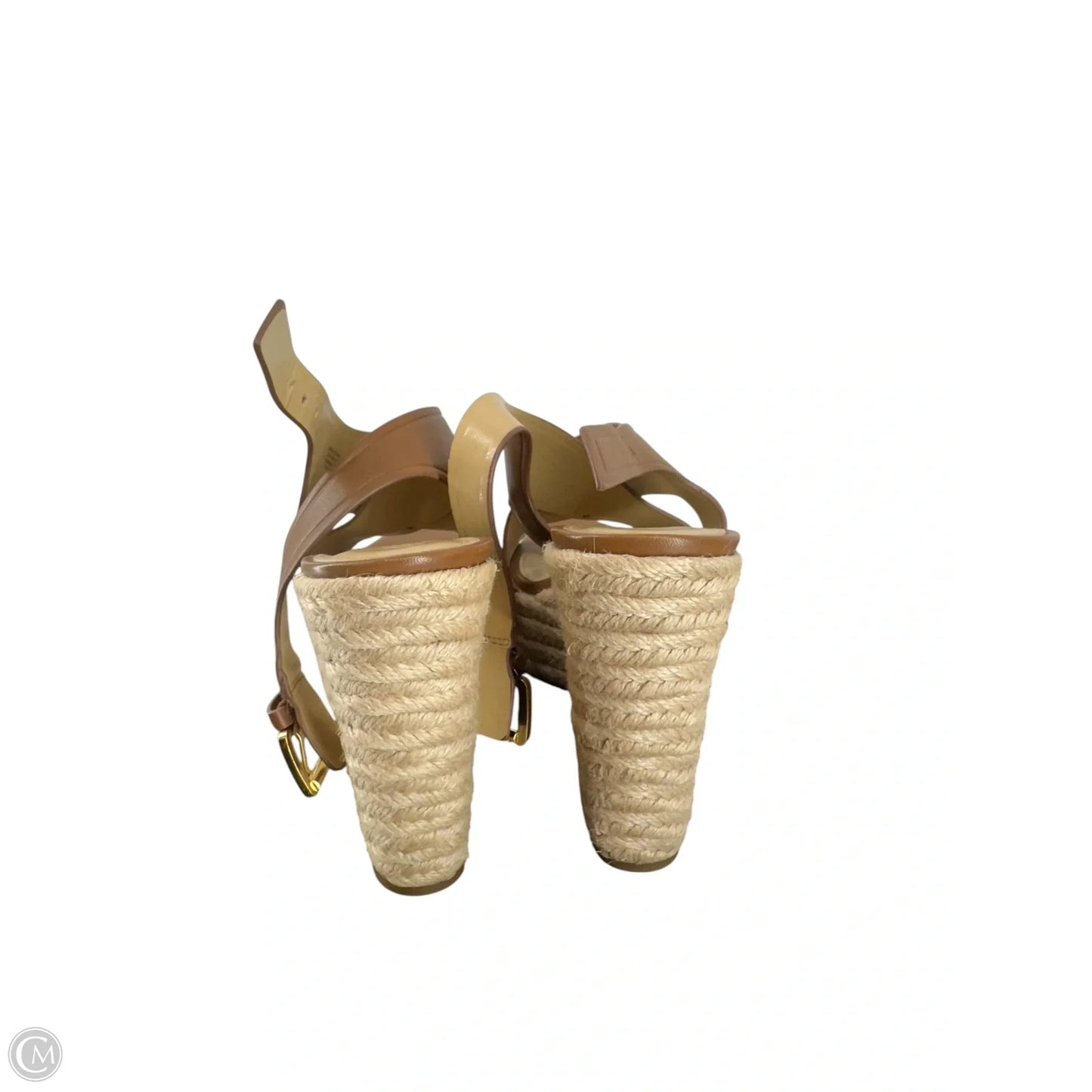 Sandals Heels Wedge By Michael By Michael Kors In Brown, Size: 8.5