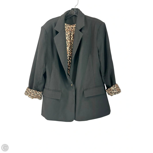 Blazer By Clothes Mentor In Animal Print, Size: Xl