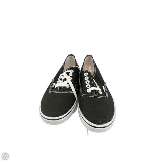Shoes Sneakers By Vans In Black, Size: 6.5