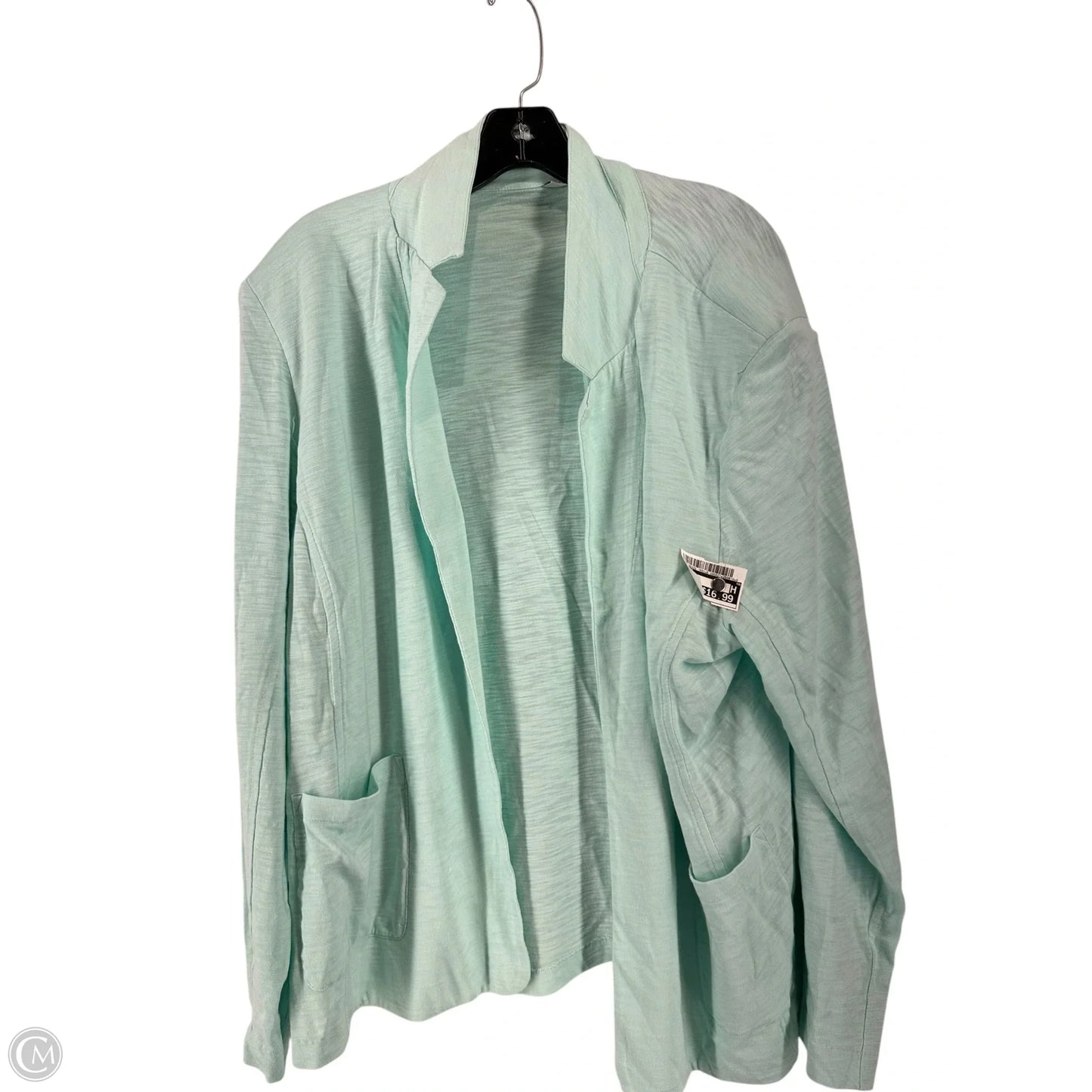 Cardigan By Chicos In Teal, Size: Xxl