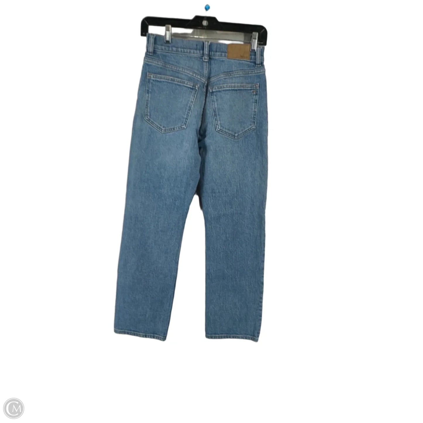 Jeans Straight By Madewell In Blue Denim, Size: 0