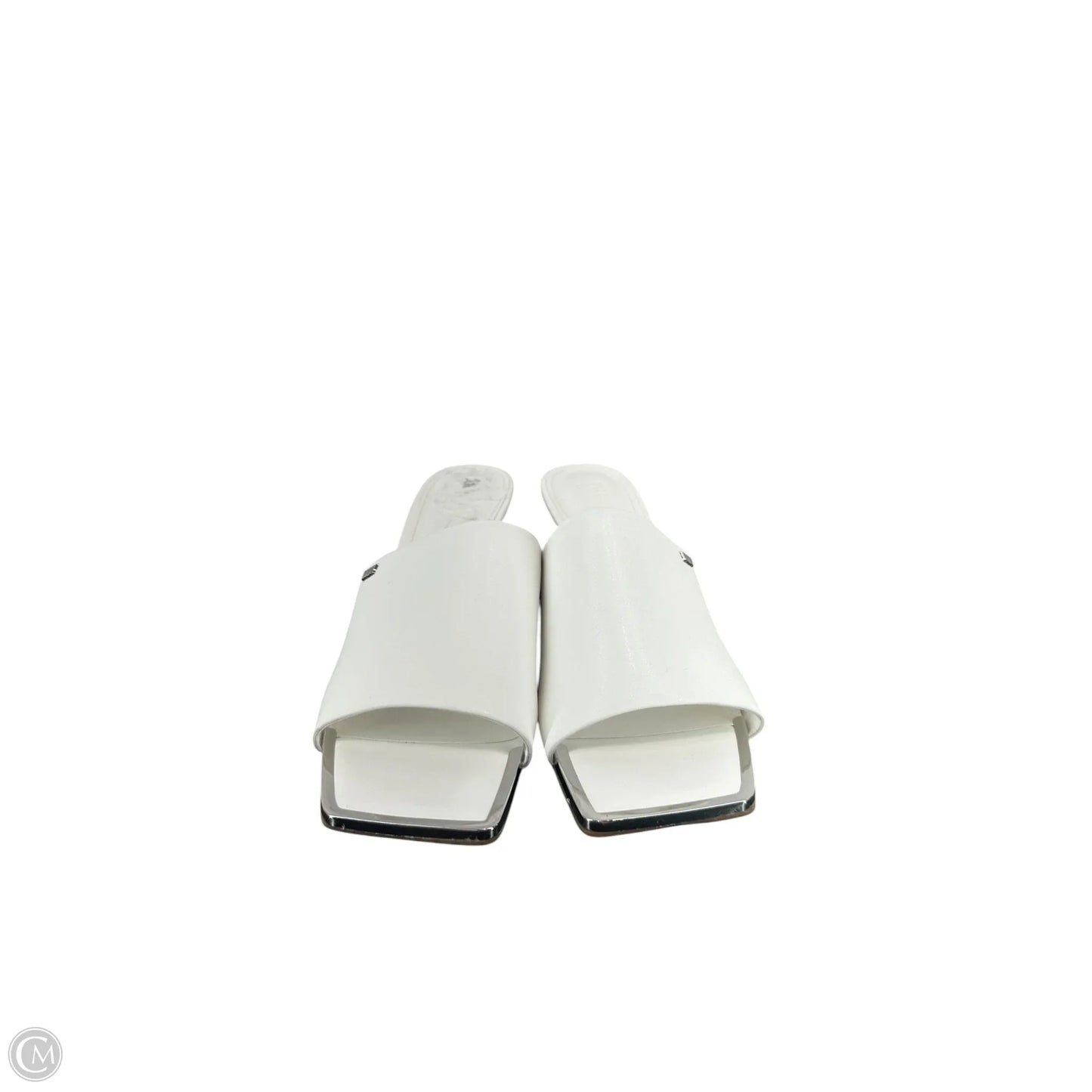 Sandals Heels Kitten By Dkny In White, Size: 7.5