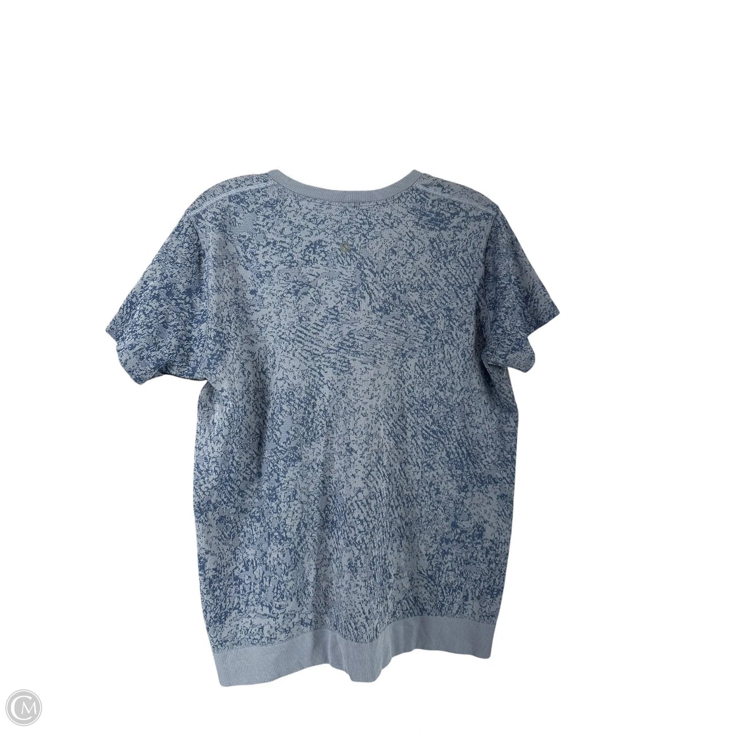 Athletic Top Short Sleeve By Lululemon In Blue, Size: M