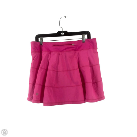 Athletic Skort By Lululemon In Pink, Size: 10