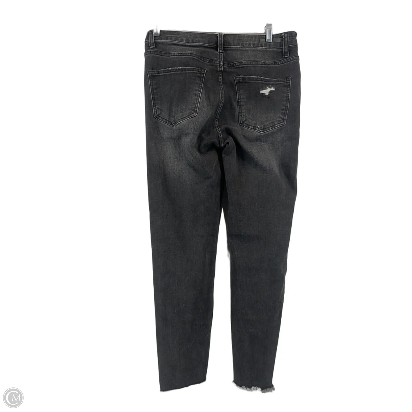 Jeans Skinny By Risen In Black Denim, Size: L