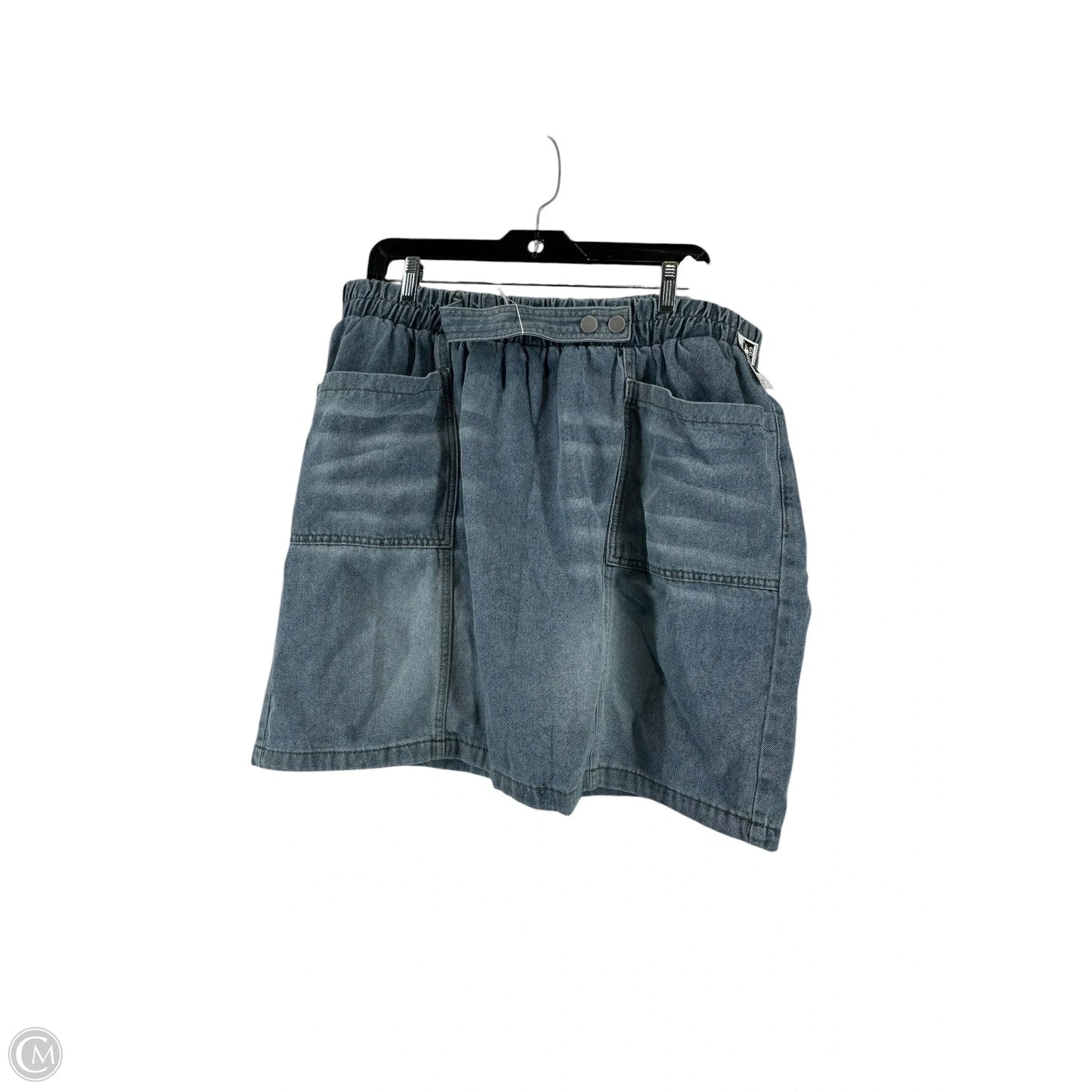 Skirt Midi By Emery Rose In Blue Denim, Size: 16