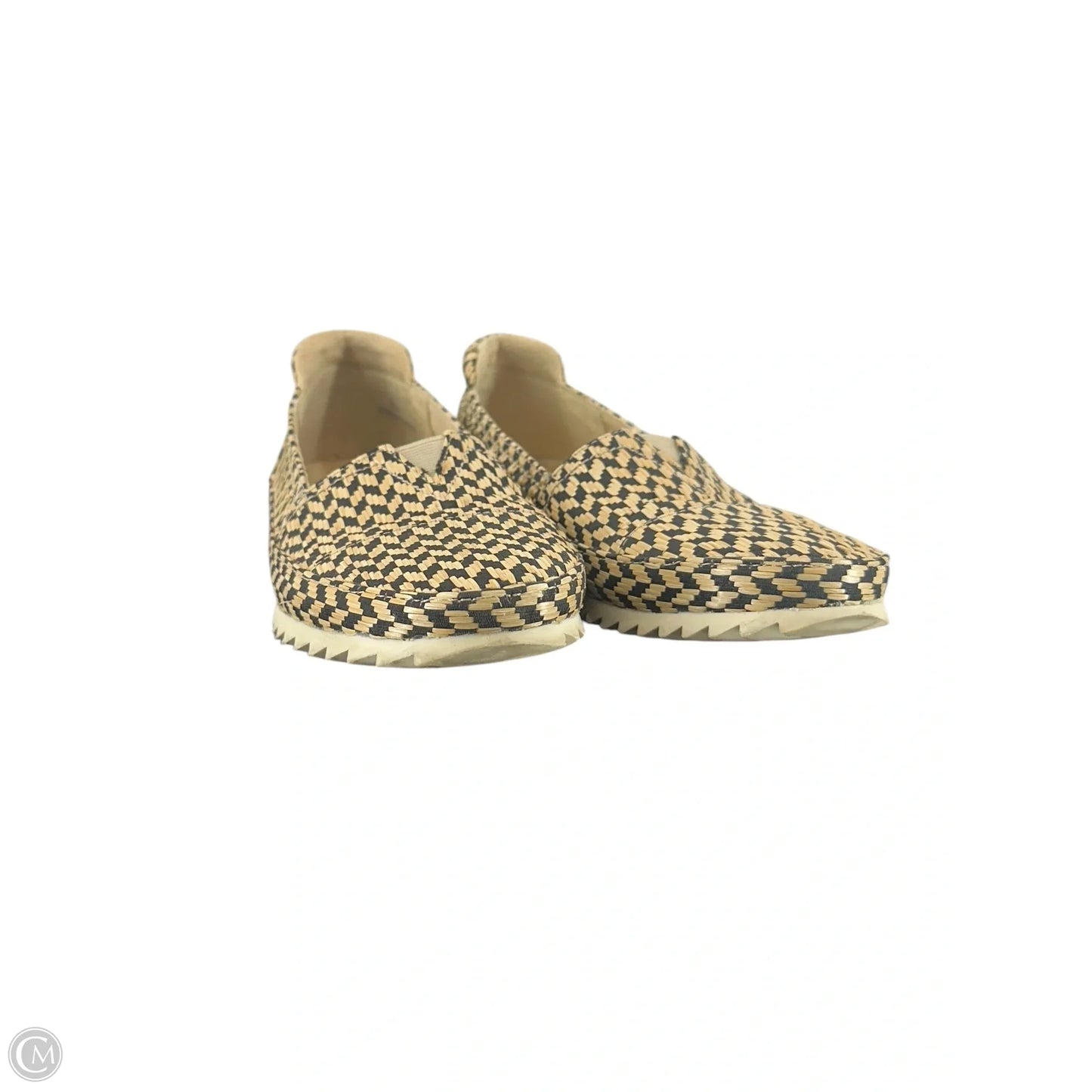Shoes Flats By Vaneli In Tan & White, Size: 6.5