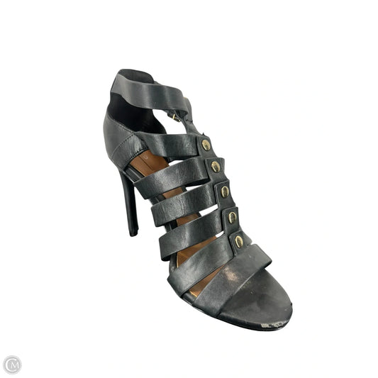 Sandals Heels Stiletto By Aldo In Black, Size: 6.5