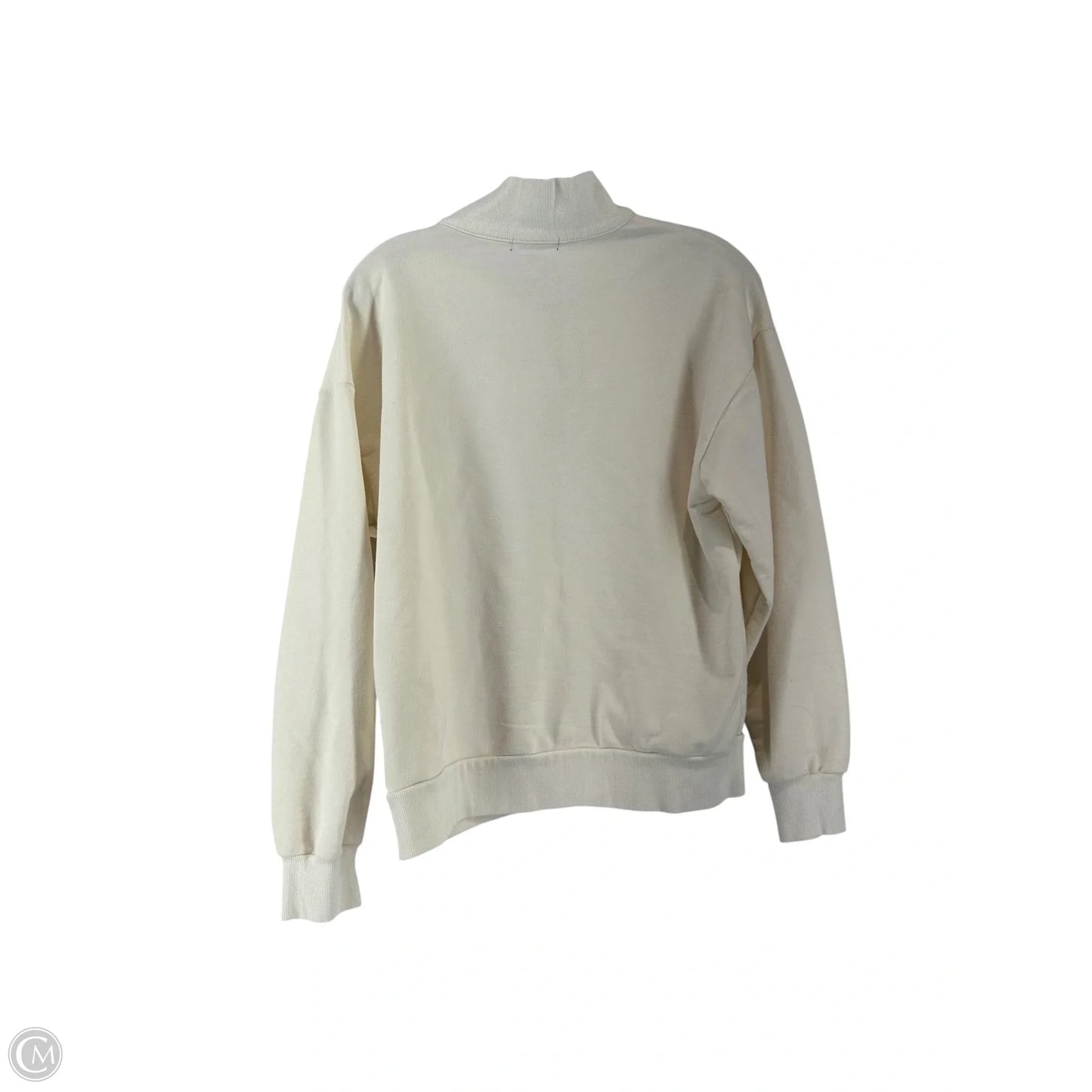 Sweatshirt Collar By Forever 21 In Beige, Size: S
