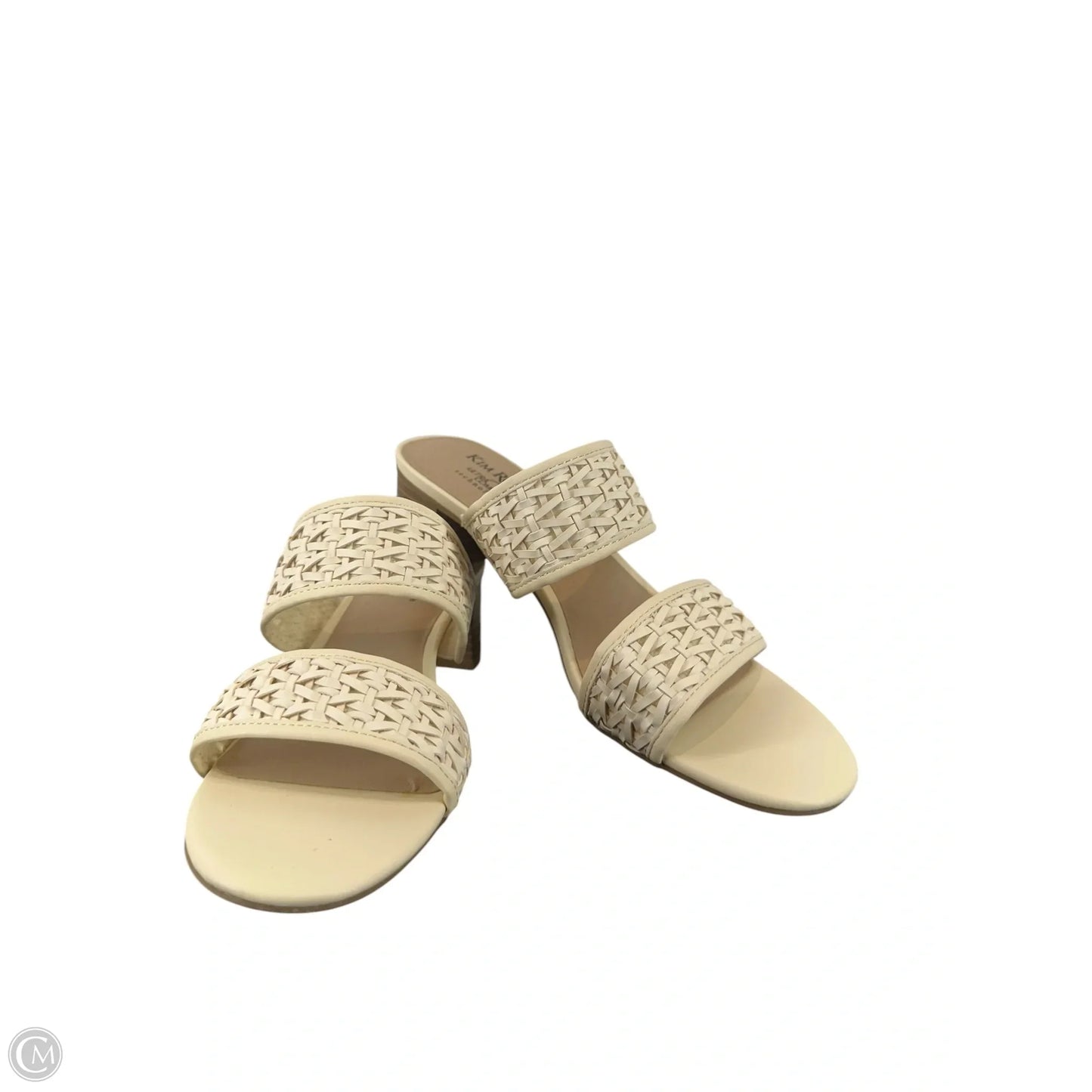 Shoes Heels Block By Kim Rogers In Cream, Size: 5
