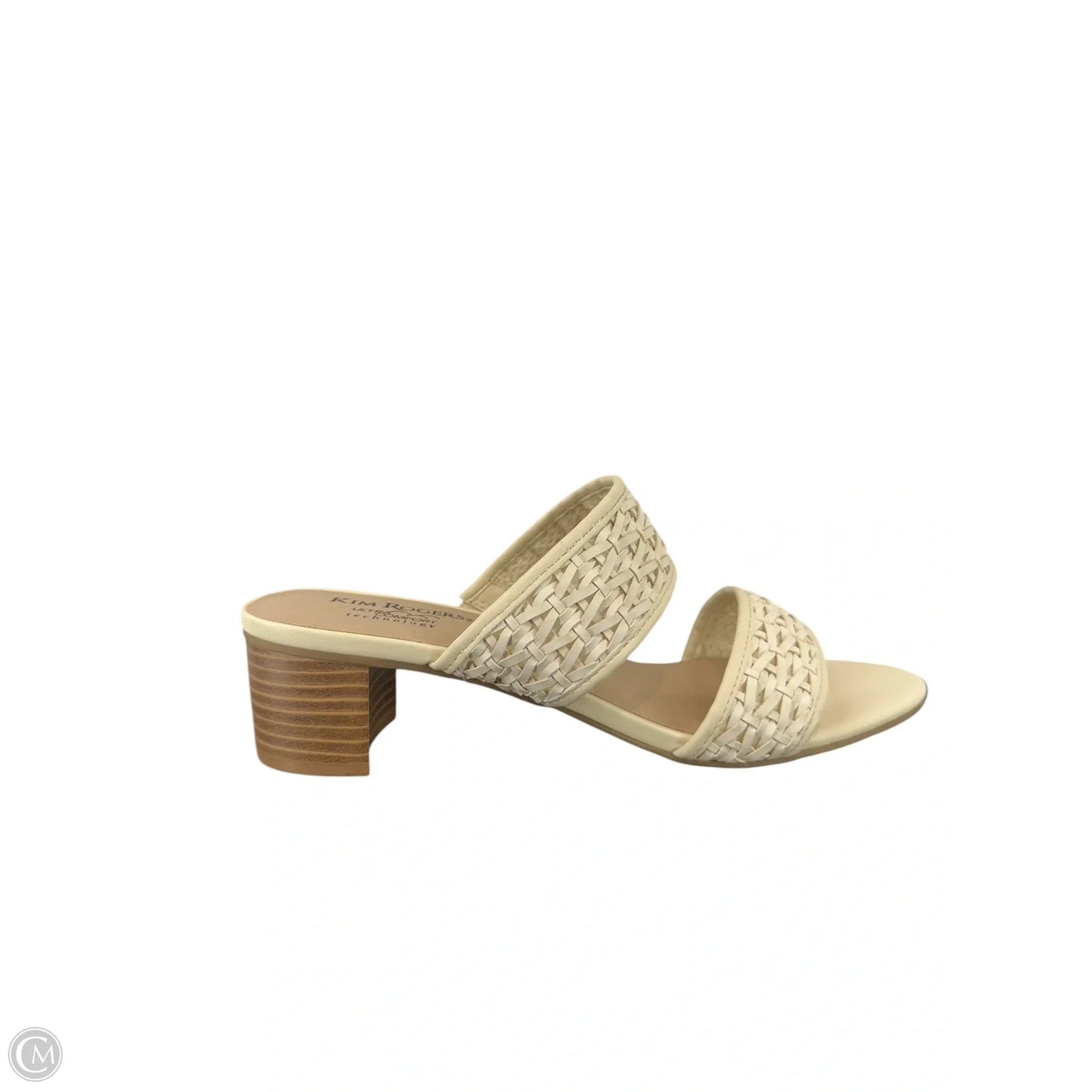 Shoes Heels Block By Kim Rogers In Cream, Size: 5