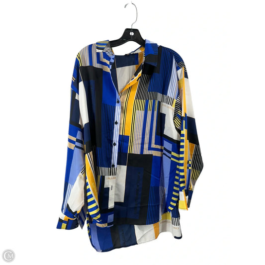 Top Long Sleeve Designer By Karl Lagerfeld In Multi-colored, Size: Xl