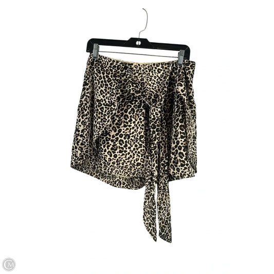 Skirt Mini & Short By Miami In Animal Print, Size: M