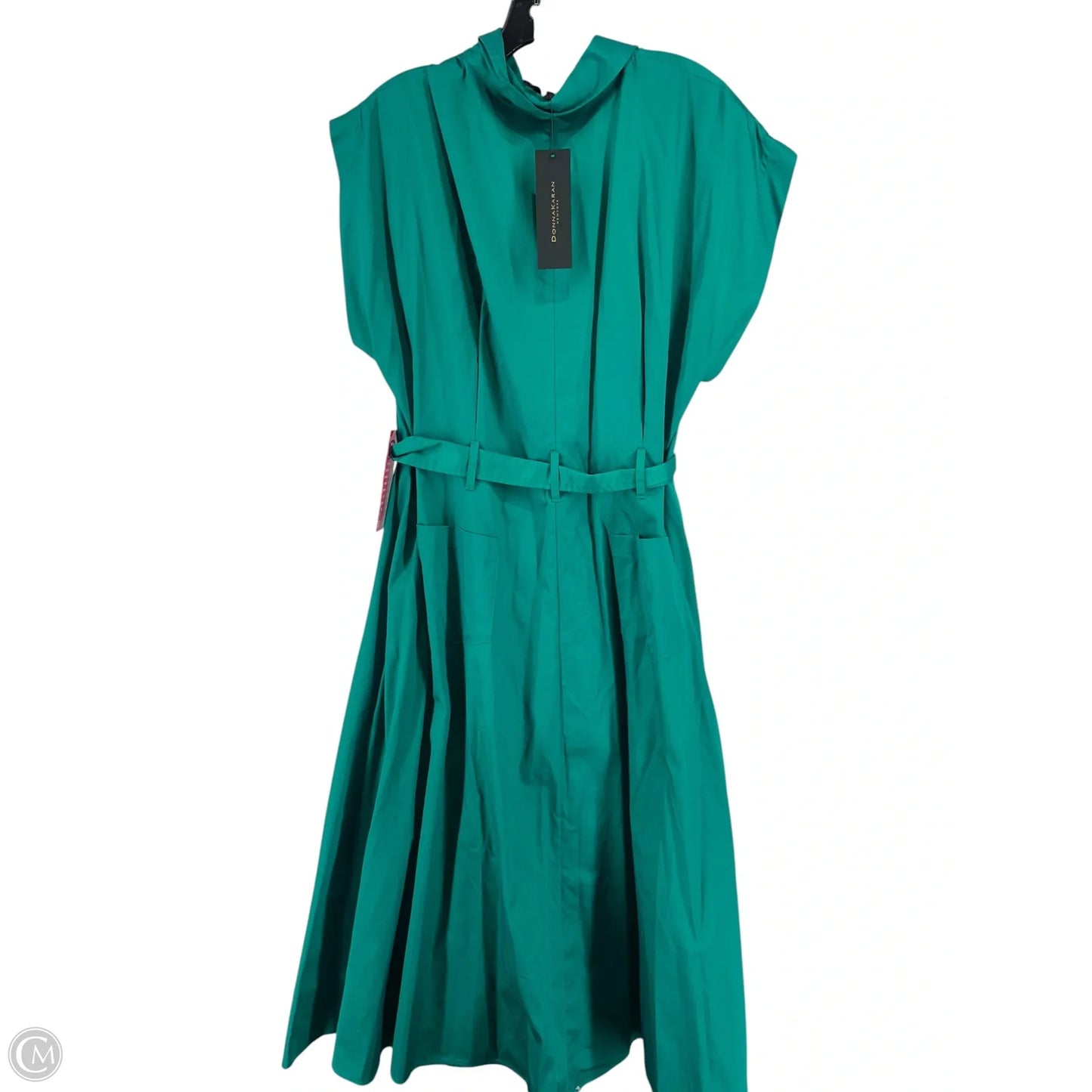 Dress Party Long By Donna Karan In Green, Size: 16
