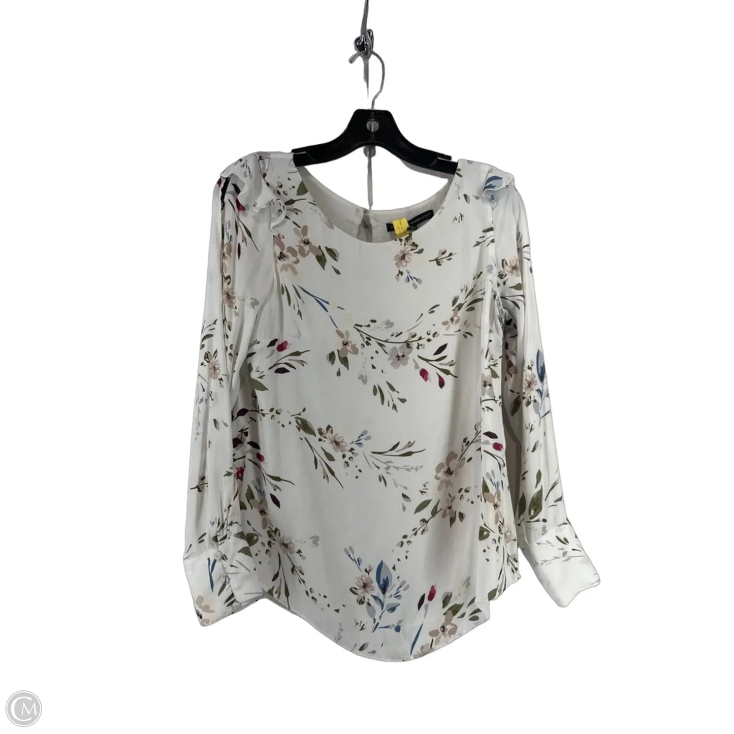 Top Long Sleeve By White House Black Market In White, Size: 4