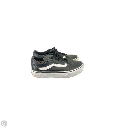 Shoes Athletic By Vans In Black, Size: 7.5