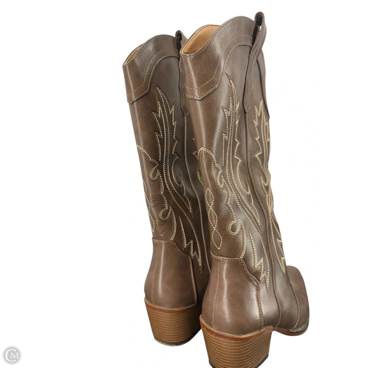 Boots Western By Clothes Mentor In Brown, Size: 8