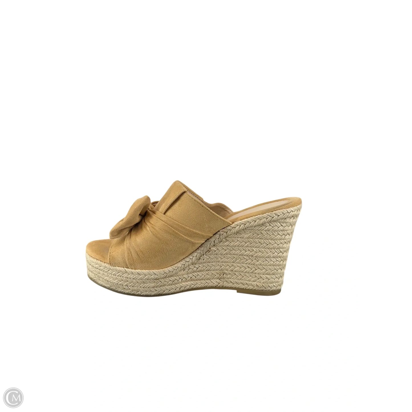 Shoes Heels Wedge By Clothes Mentor In Tan, Size: 8