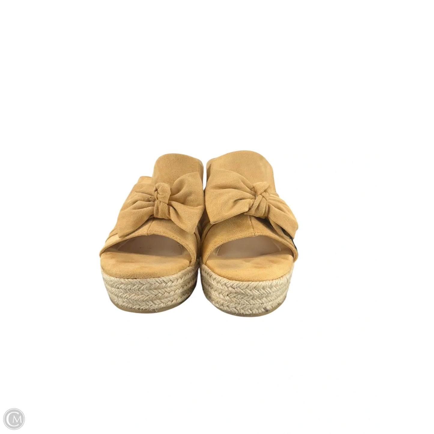 Shoes Heels Wedge By Clothes Mentor In Tan, Size: 8