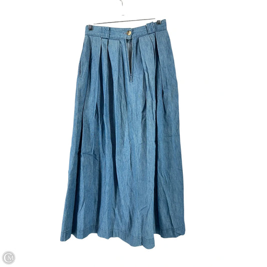 Skirt Midi By Clothes Mentor In Blue Denim, Size: 4