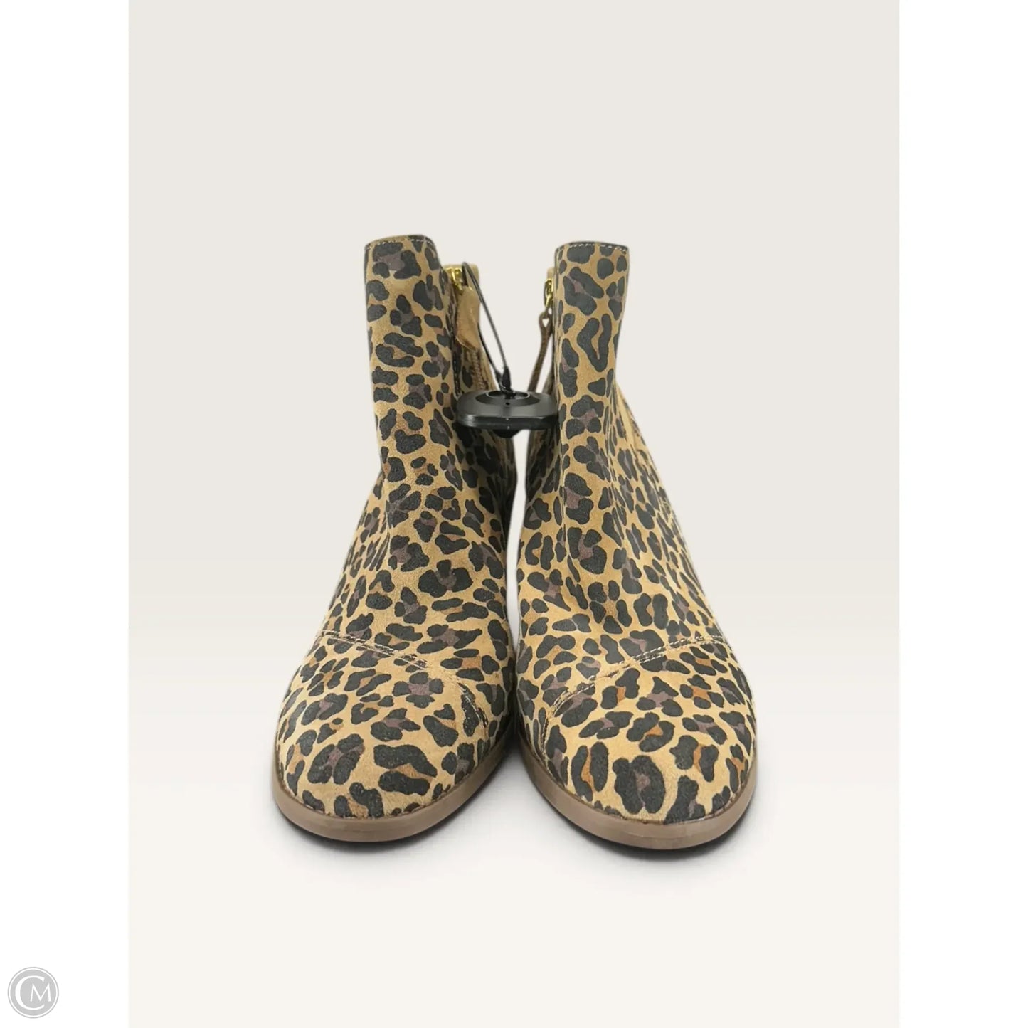 Boots Ankle Heels By Toms In Leopard Print, Size: 8