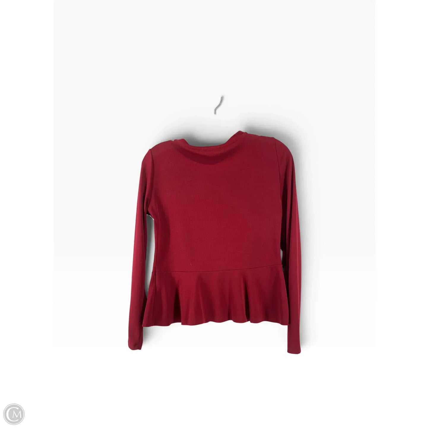 Top Long Sleeve By Banana Republic In Maroon, Size: S