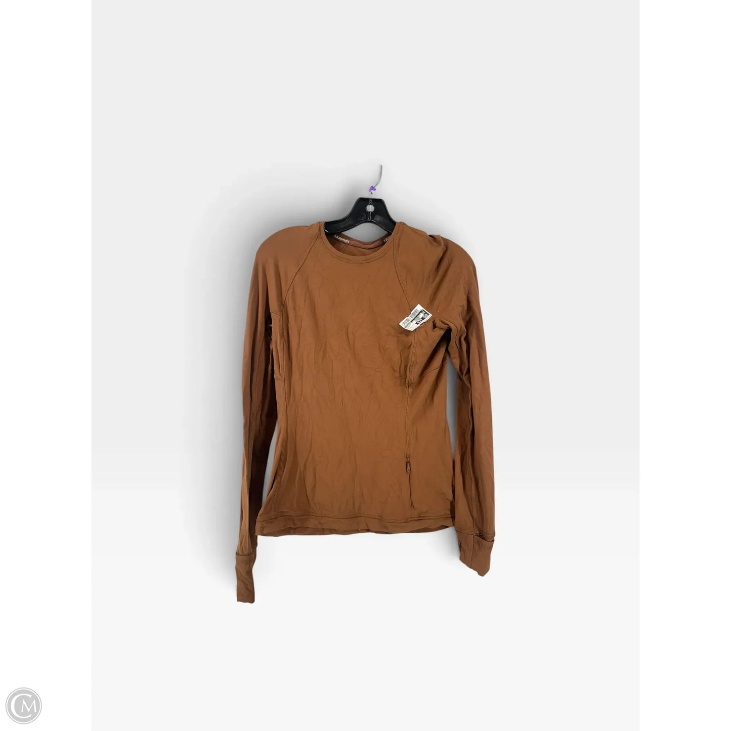 Athletic Top Long Sleeve Crewneck By Lululemon In Brown, Size: 6