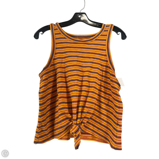 Top Sleeveless By Madewell In Striped Pattern, Size: M