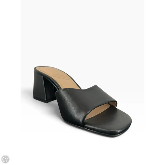 Sandals Heels Block By Kelly And Katie In Black, Size: 7