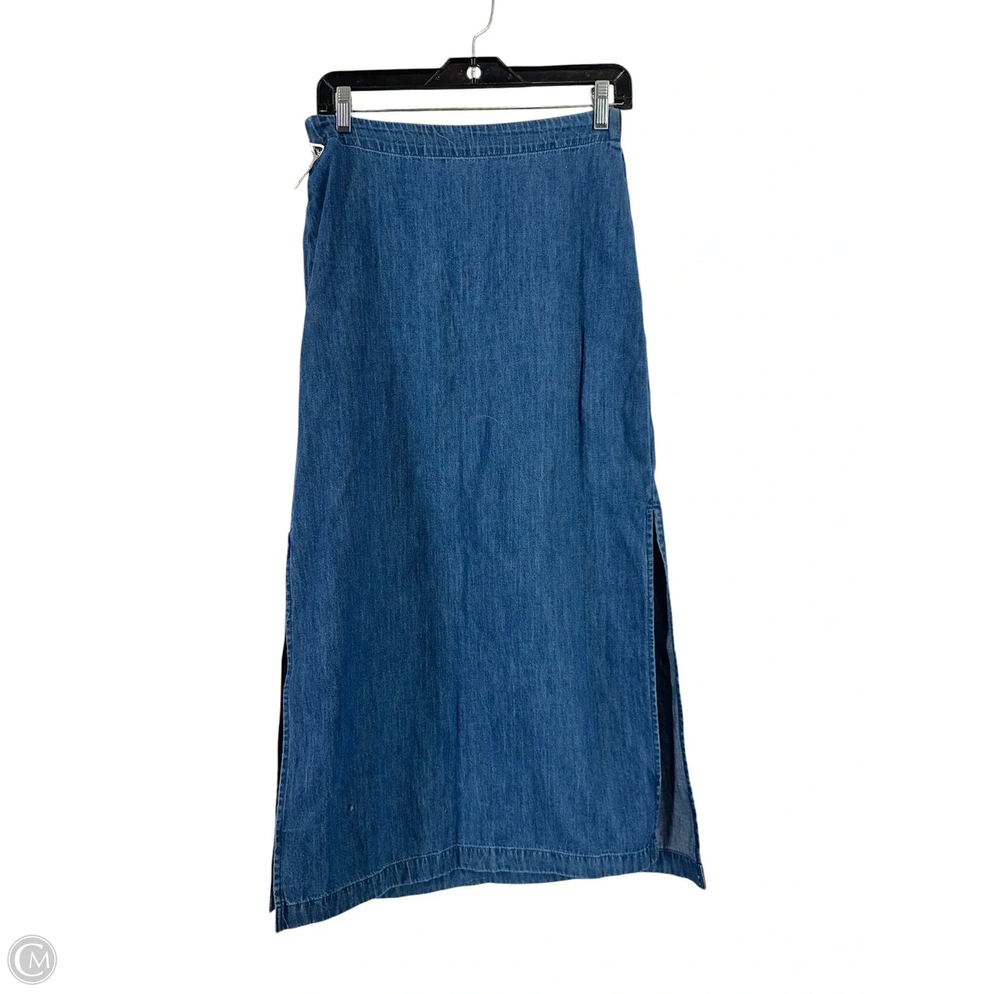 Skirt Midi By Gap In Blue Denim, Size: Xs