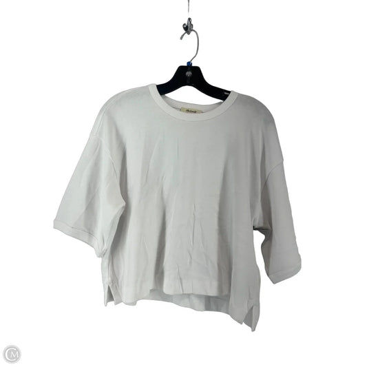 Top Short Sleeve Basic By Madewell In White, Size: S
