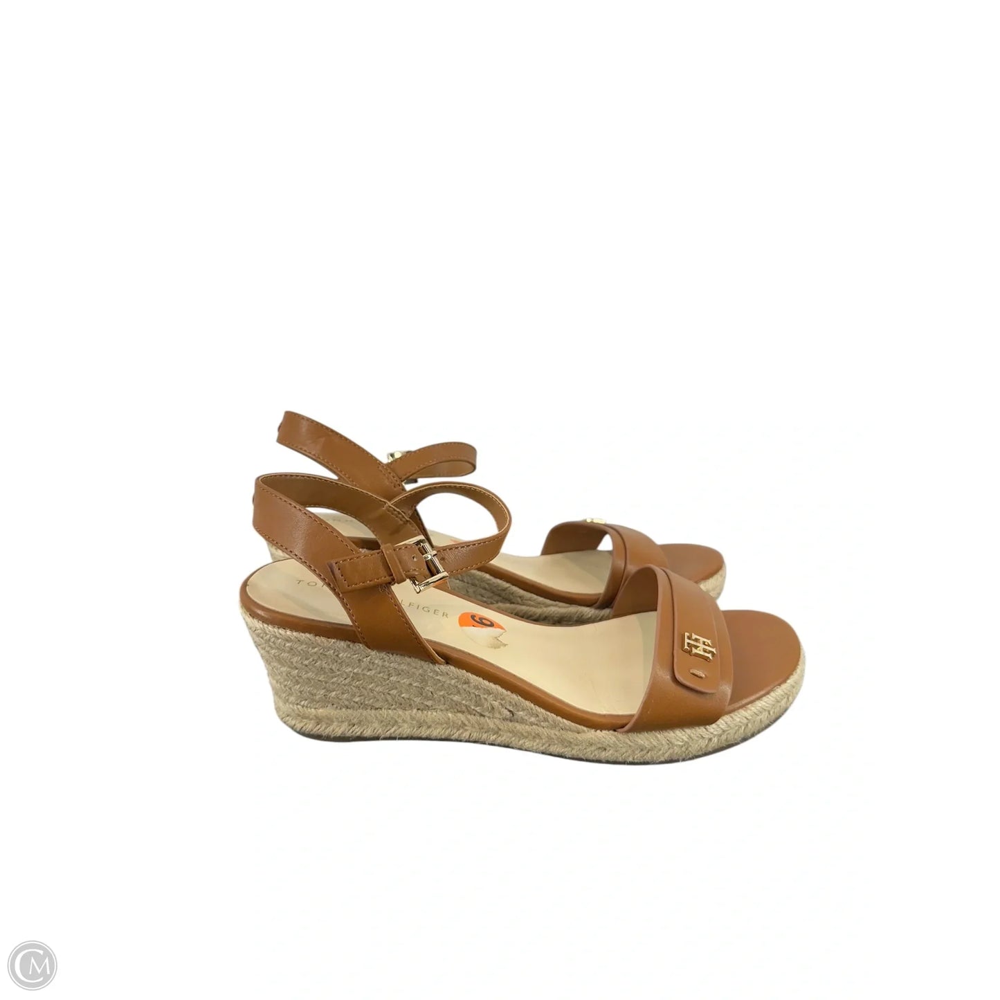 Shoes Heels Wedge By Tommy Hilfiger In Tan, Size: 9.5