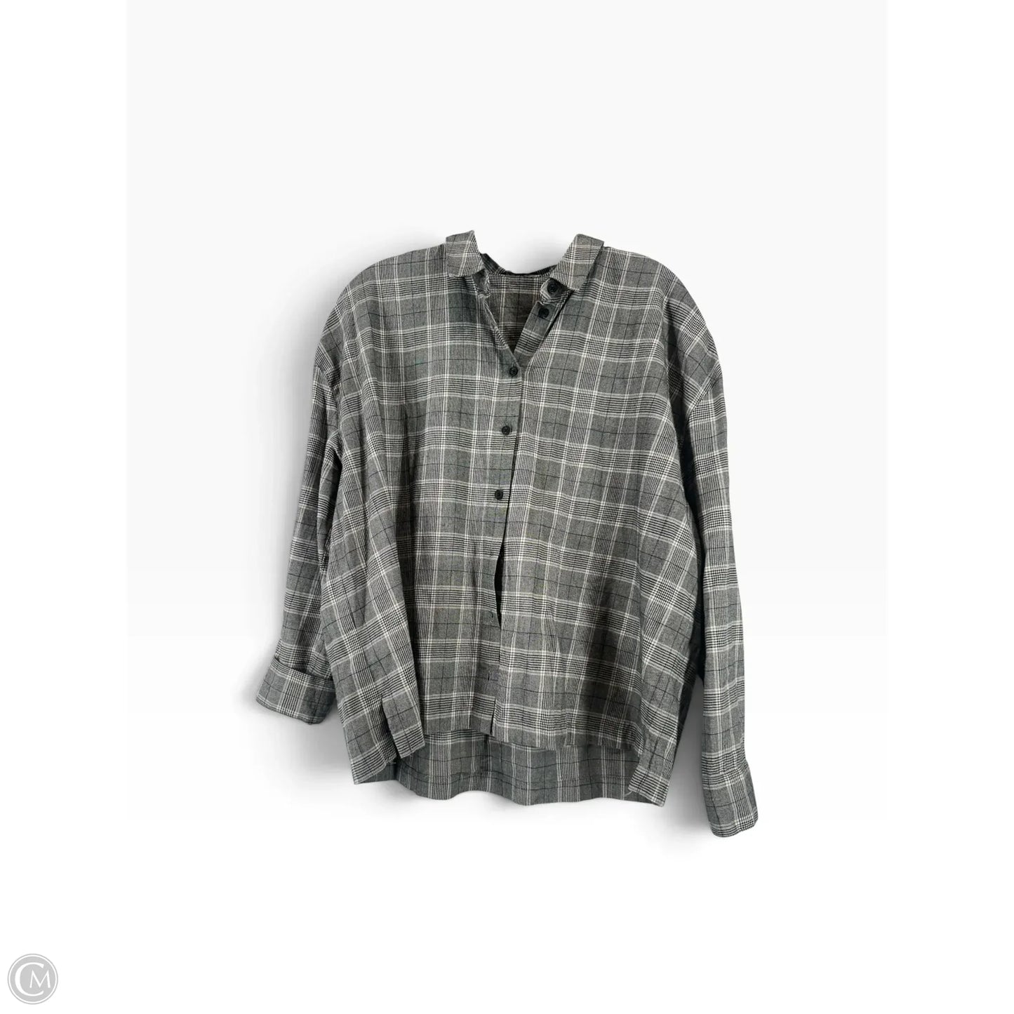 Top Long Sleeve By Madewell In Grey, Size: M