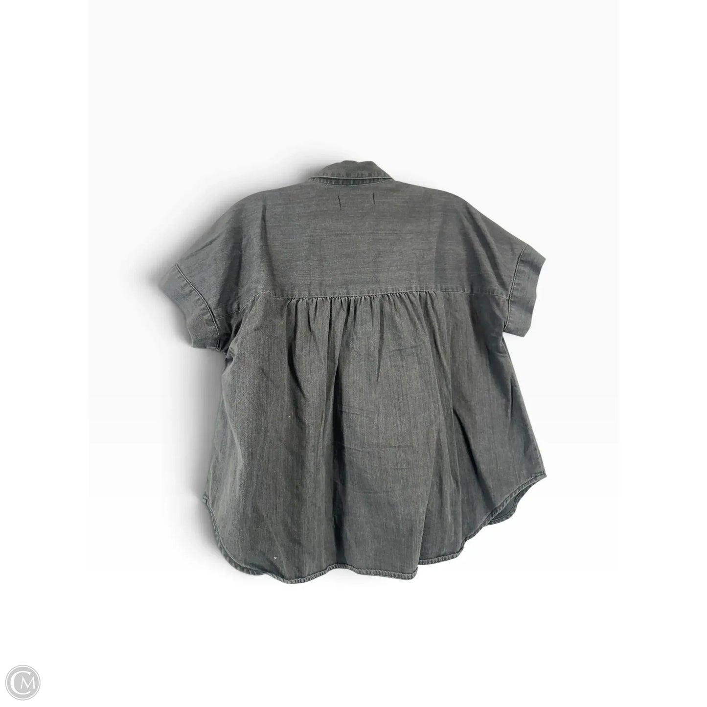 Top Short Sleeve By Madewell In Grey, Size: S