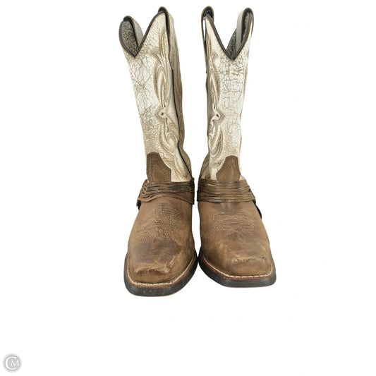Boots Mid-calf Heels By Laredo In White, Size: 7