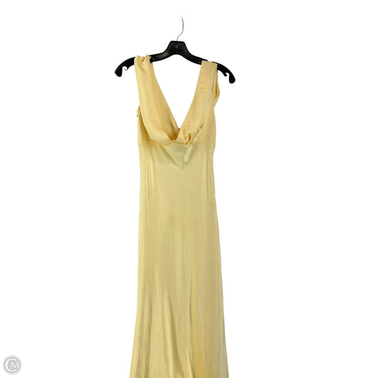 Dress Party Long By Clothes Mentor In Yellow, Size: M