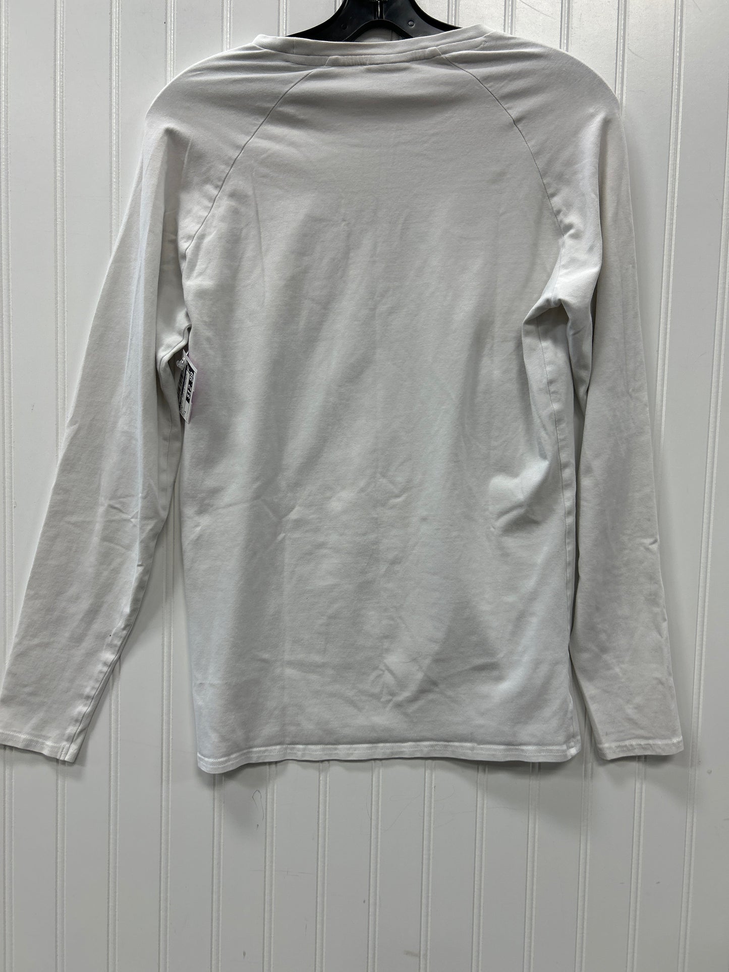 Athletic Top Ls Crewneck By Gym Shark In White, Size:S