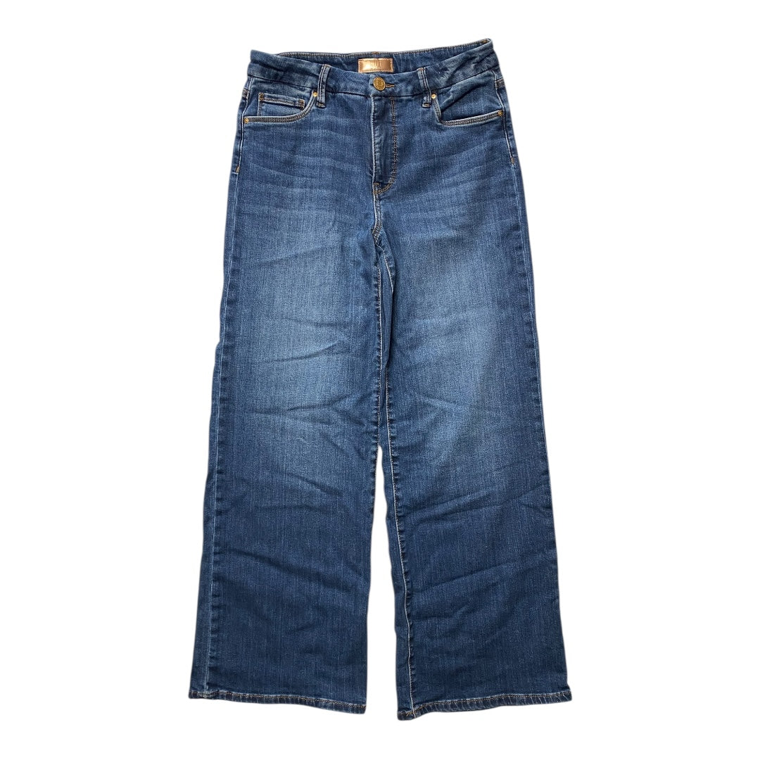 Jeans Wide Leg By Kut In Blue Denim, Size:4