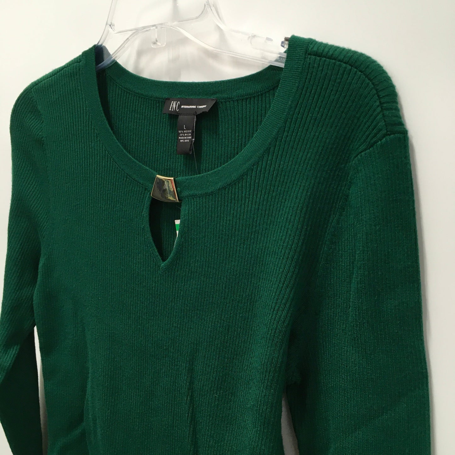 Green Top Long Sleeve Inc, Size L