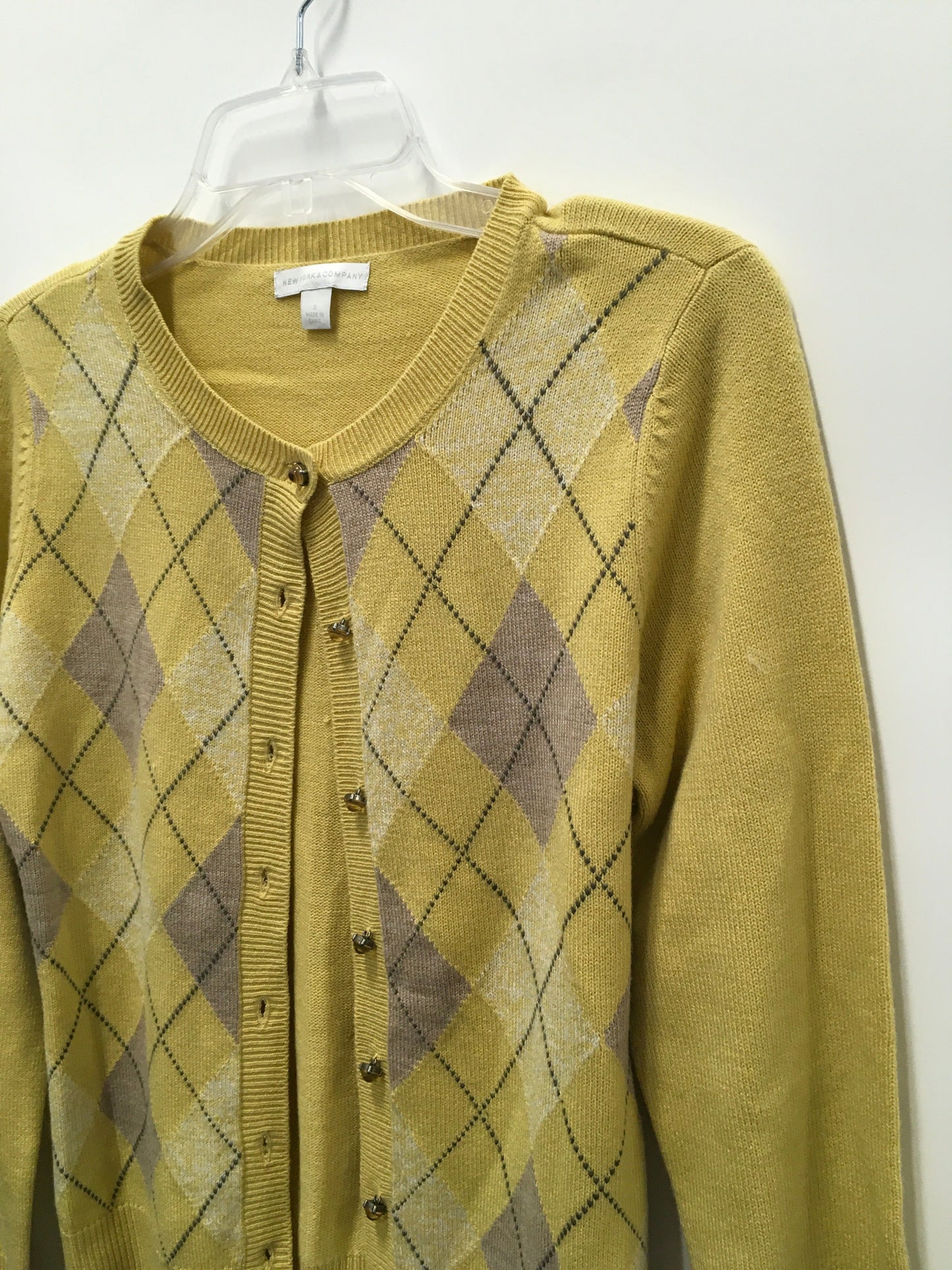 Yellow Cardigan New York And Co, Size S