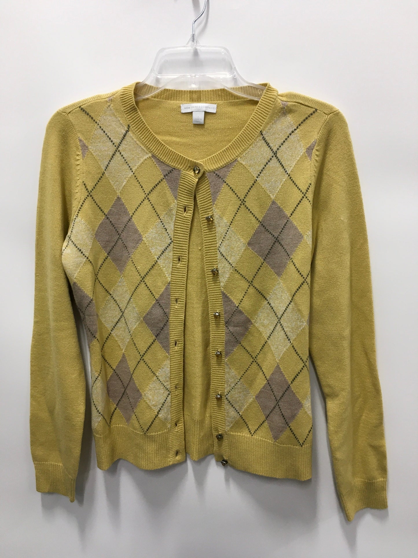 Yellow Cardigan New York And Co, Size S