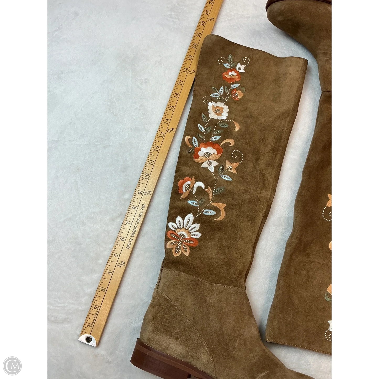 Boots Knee Heels By Sundance In Tan, Size: 7.5