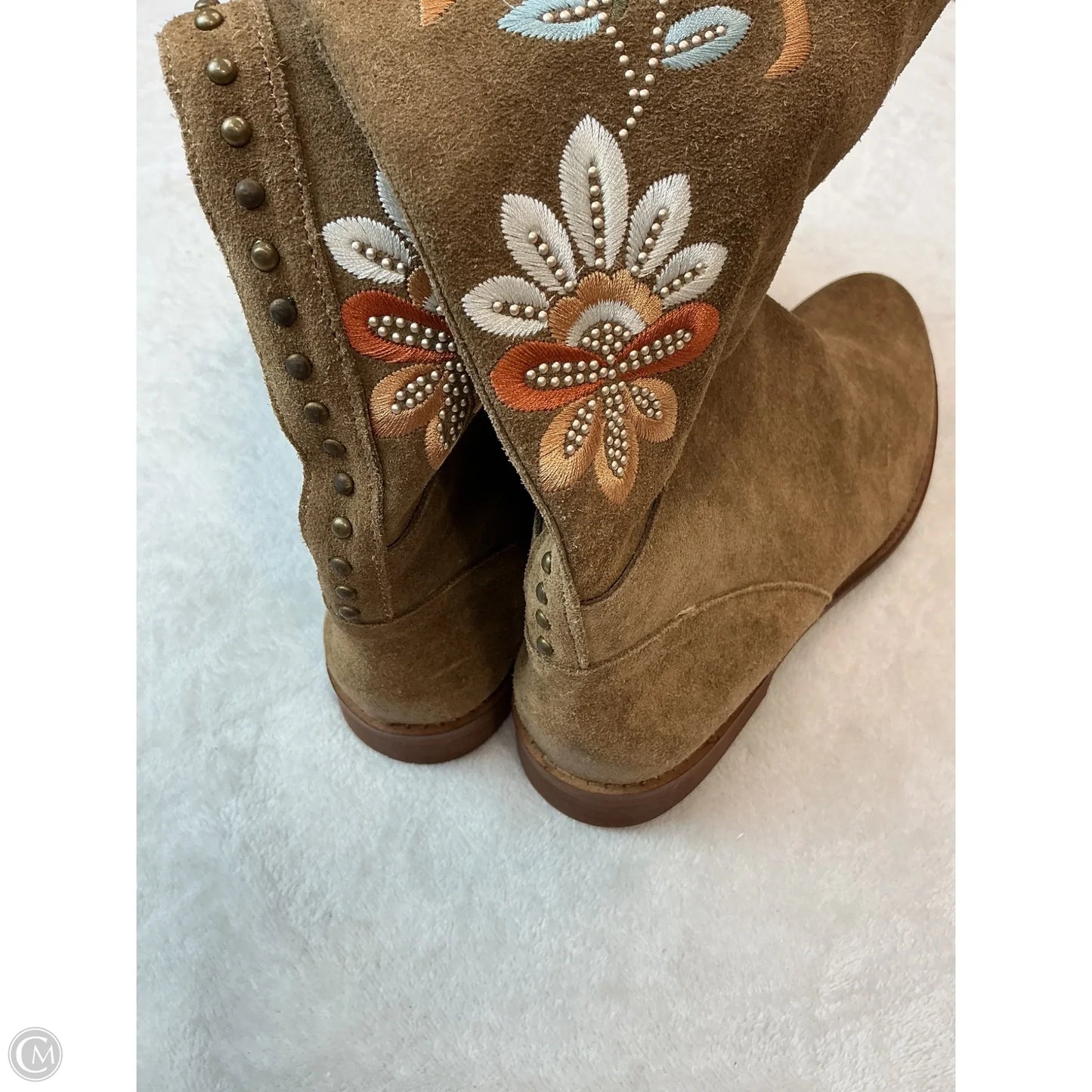 Boots Knee Heels By Sundance In Tan, Size: 7.5